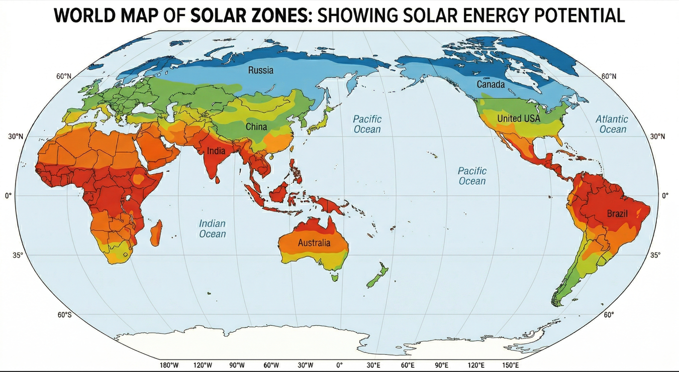 Solar zone map — click to view full map